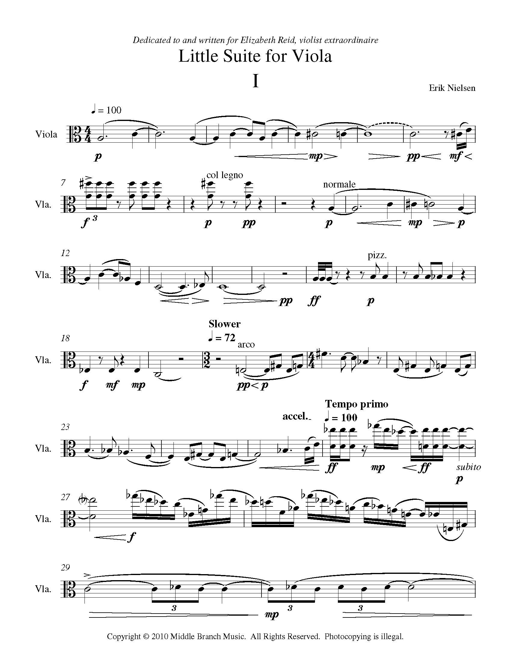 Little Suite for Viola