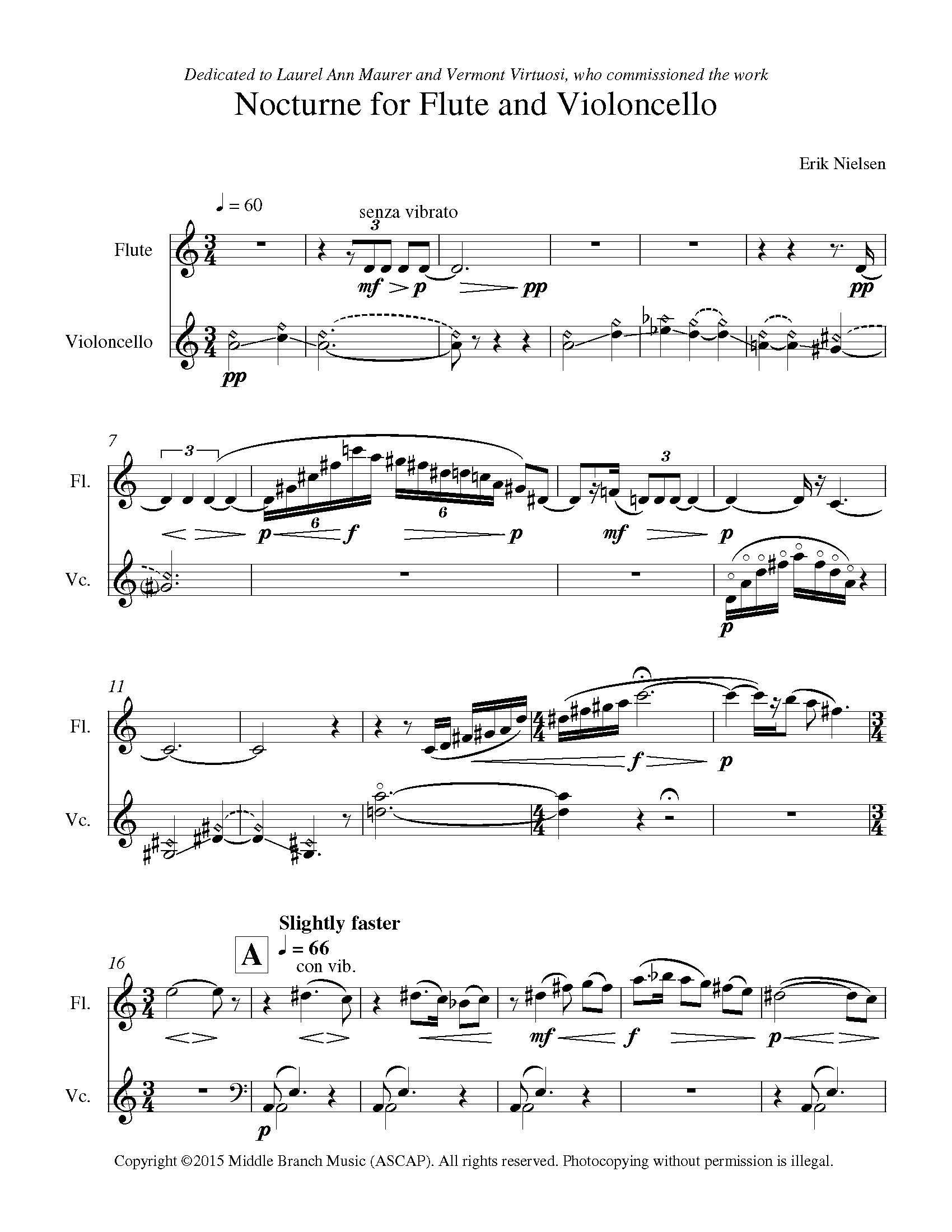 Nocturne for Flute and Violoncello